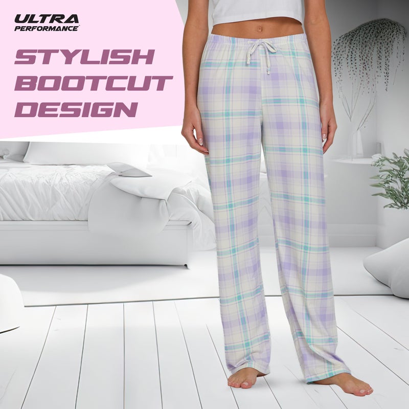 Ultra Performance Womens Pajama PJ Pants 3 Pack Lounge Bottoms Pajamas for Women (Avail in Plus Sizes) - Image 3