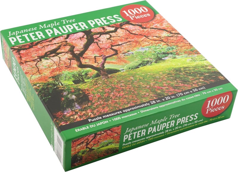 Peter Pauper Press Japanese Maple Tree 1000pc Puzzle, Ages 6+, Includes Poster - Image 3