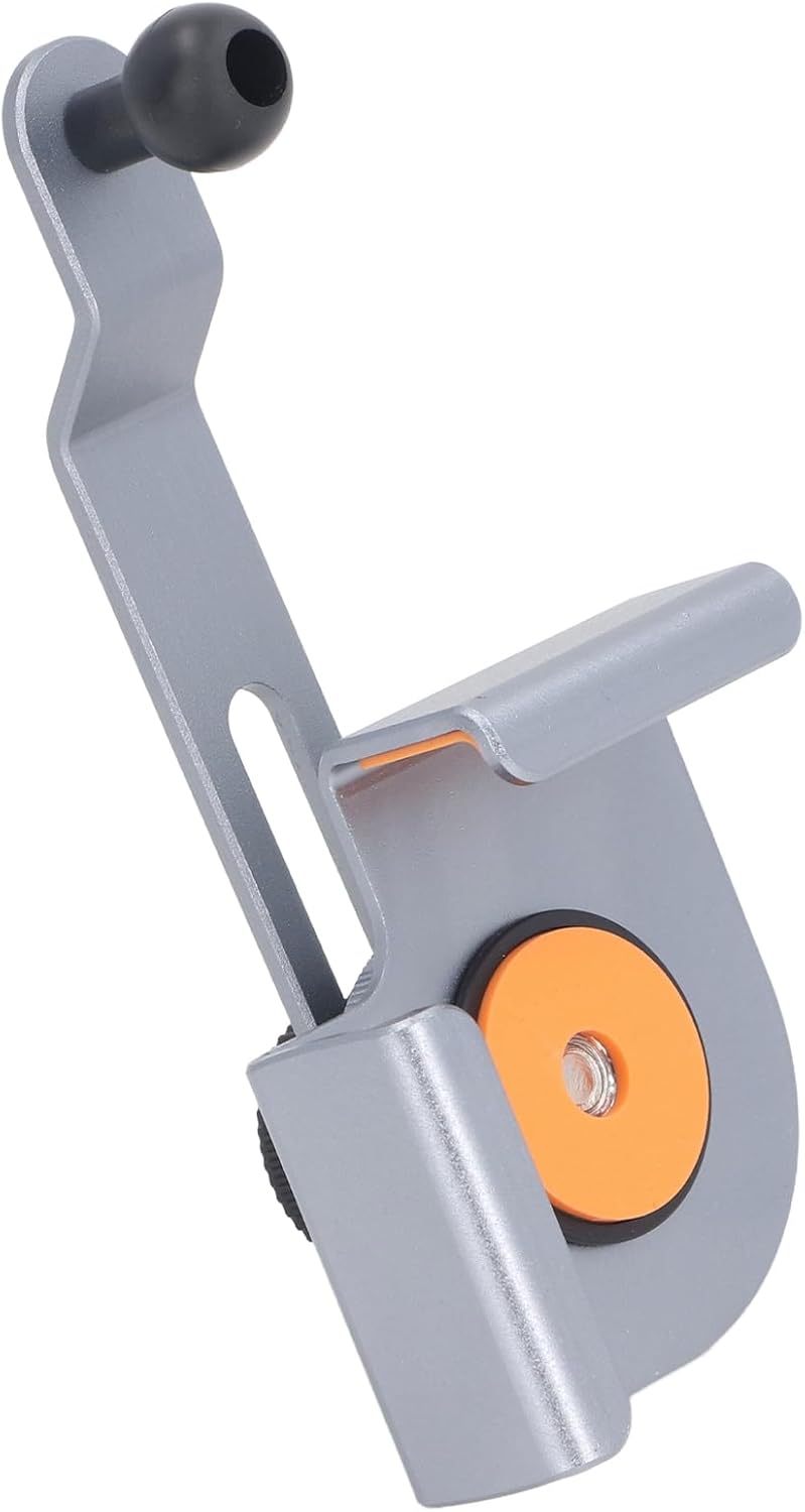 ANGGREK Car Cell Phone Holder, Car Phone Mount Secure Fit Aluminum Alloy for 5-17mm Thick Screen for Y - Image 5