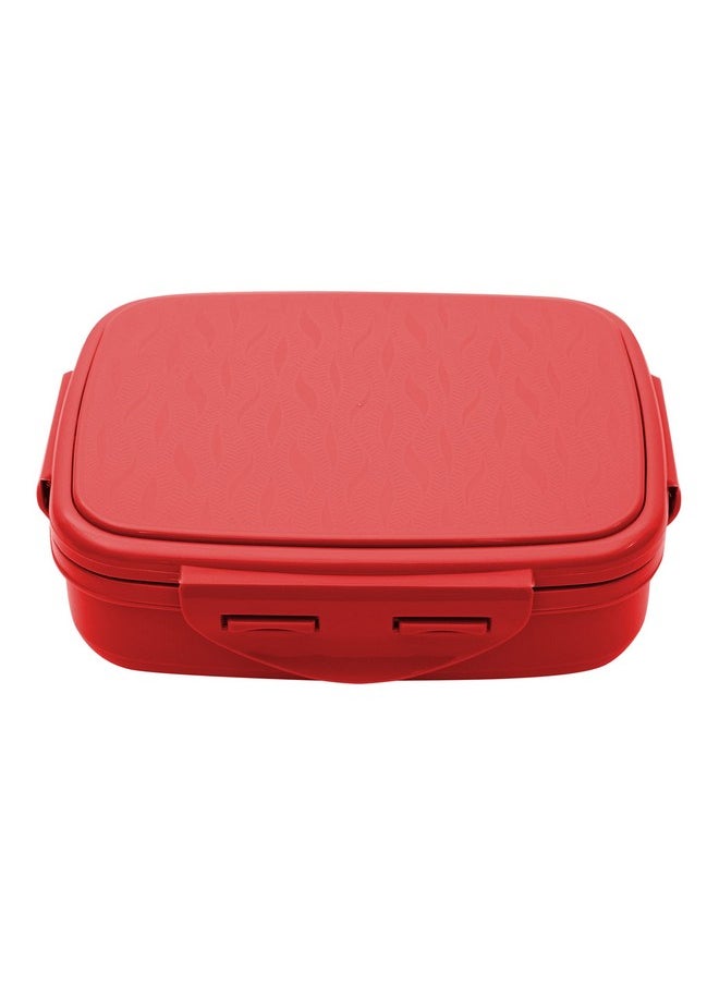JAYPEE JAYPEE Stainless Steel Insulated Lunch Box Wavesteel Jr. Red, 500 ml, Airtight Tiffin Box for School Kids |Spillproof with Silicon Seal |Food Grade | BPA Free  - Image 1