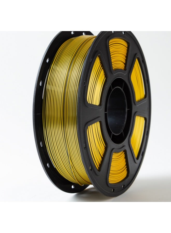 robotgcc Silk PLA Black Gold 1.75mm 3D Printer Filament 1KG Dual Color Silk PLA Filament Metallic Gradient PLA Filament Color Changing PLA Filament Smooth Glossy Finish PLA Material for FDM Printing High Quality PLA Filament Stable Extrusion Consistent Diameter Easy Printing PLA Compatible with Most 3D Printers Decorative Printing Filament for Models Sculptures Cosplay Engineering Prototyping DIY Projects Reliable Layer Adhesion Low Warping Premium Surface Finish Black Gold PLA Filament High Precision Tolerance Strong Bonding Performance Professional 3D Printing Material Universal FDM Filament Spool Long Length High Strength PLA Filament - Image 2
