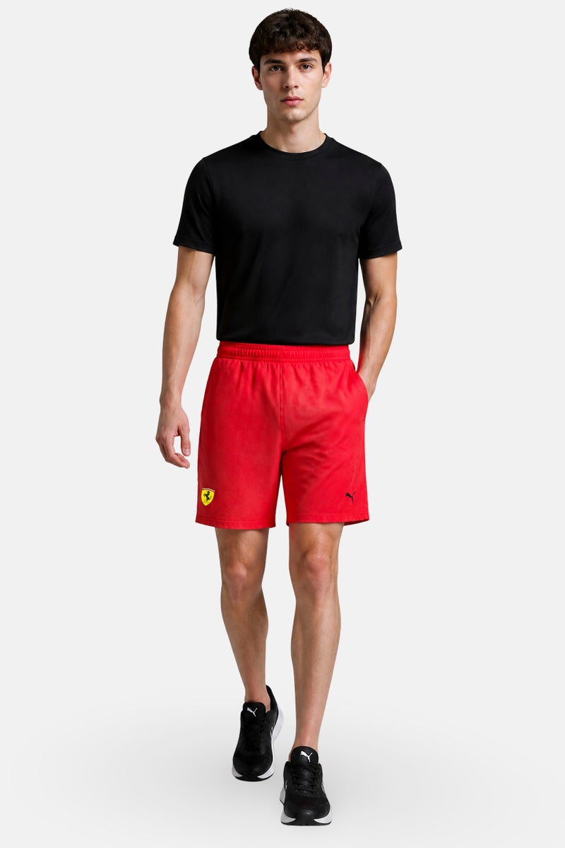 Puma x Scuderia Ferrari Men Sportswear Fit Brand Logo Outdoor Shorts, Red - Image 2