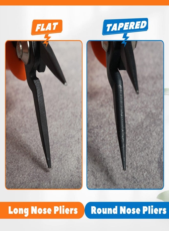 LEONTOOL Mini Round Nose Pliers with Smooth Jaws - 5-Inch Jewelry Making Precision Pliers - Image 4