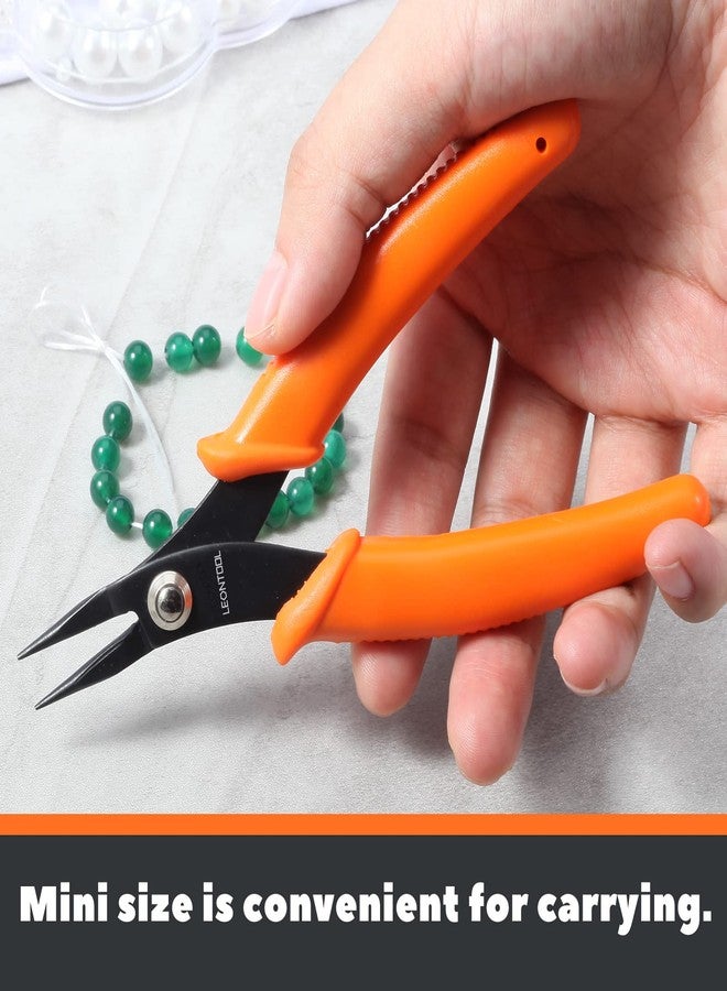 LEONTOOL Mini Round Nose Pliers with Smooth Jaws - 5-Inch Jewelry Making Precision Pliers - Image 5