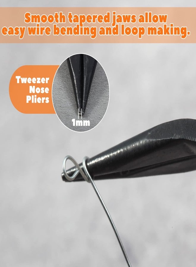 LEONTOOL Mini Round Nose Pliers with Smooth Jaws - 5-Inch Jewelry Making Precision Pliers - Image 3