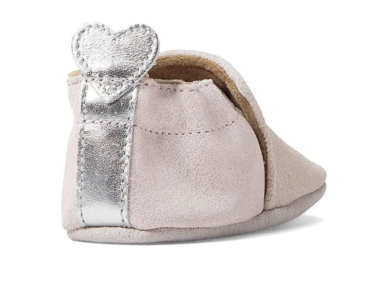 Robeez Baby Girls and Unisex Soft Soles Slip-Resistant Crib Shoes Slippers Moccasins for Infant and Toddler - Pink Light/Pastel Pretty Pearl - 6-12 Months - Image 4