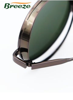 Breeze Womens' Fashion Leisure  Leisure Sunglasses Eye UV Protection Small round frame Green eyewear  - Image 4
