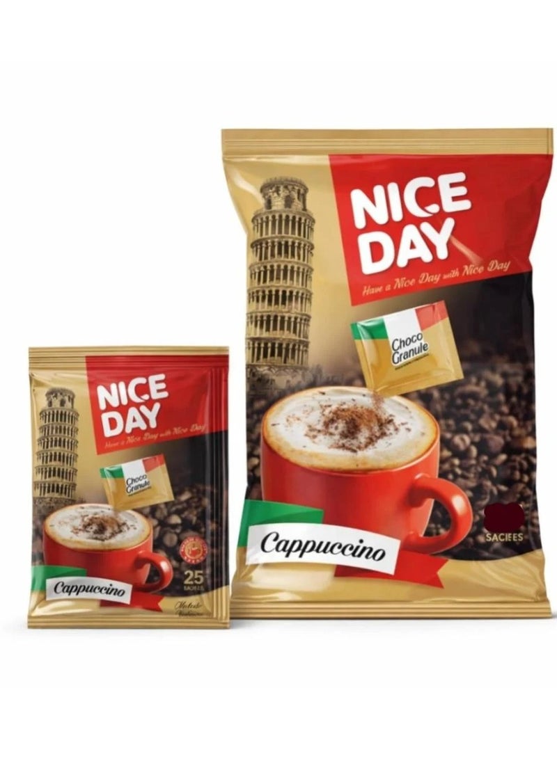 نايس داي قهوة كابتشينو فورية عالية الجودة من نايس داي، عبوة من 20 كيس - Image 1