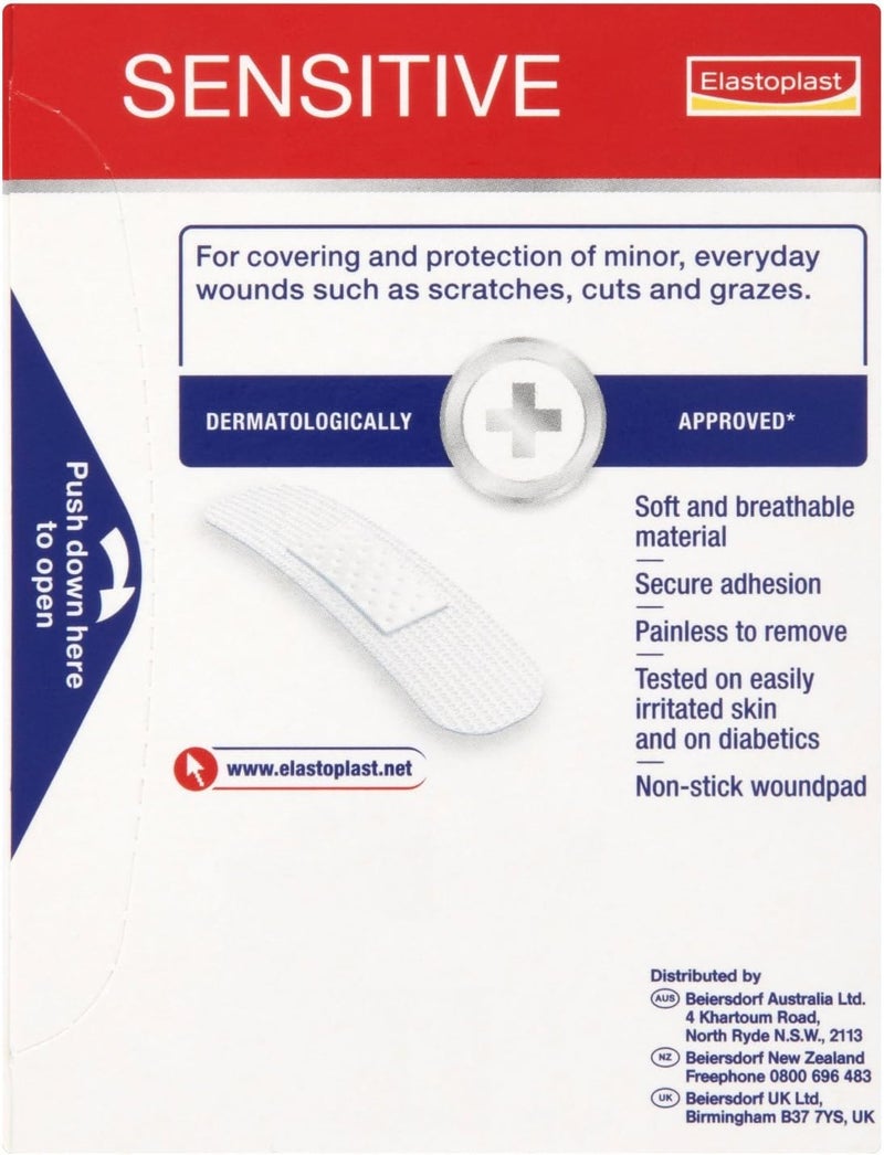 Elastoplast لصقات إيلاستوبلاست الحساسة - مضادة للحساسية وصديقة للبشرة بشكل إضافي، 20 قطعة - Image 2
