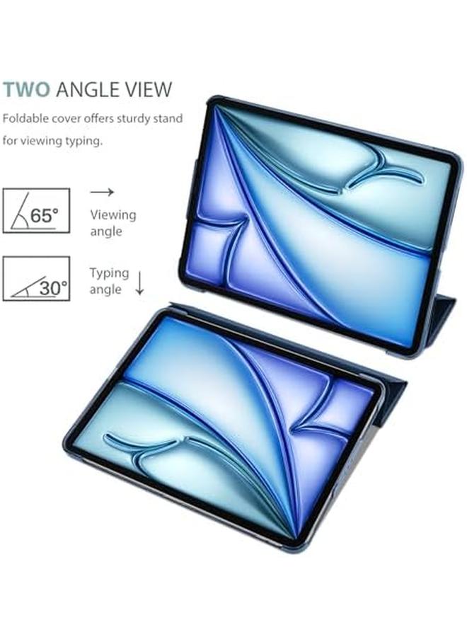 برو كيسيز حافظة ذكية لجهاز ايباد اير 11 انش M2 2024 10.9 اير الجيل الخامس 2022 10.9 اير الجيل الرابع 2020 غطاء حماية لجهاز ايباد اير 11 اير 5 الجيل الرابع - ازرق داكن - Image 4