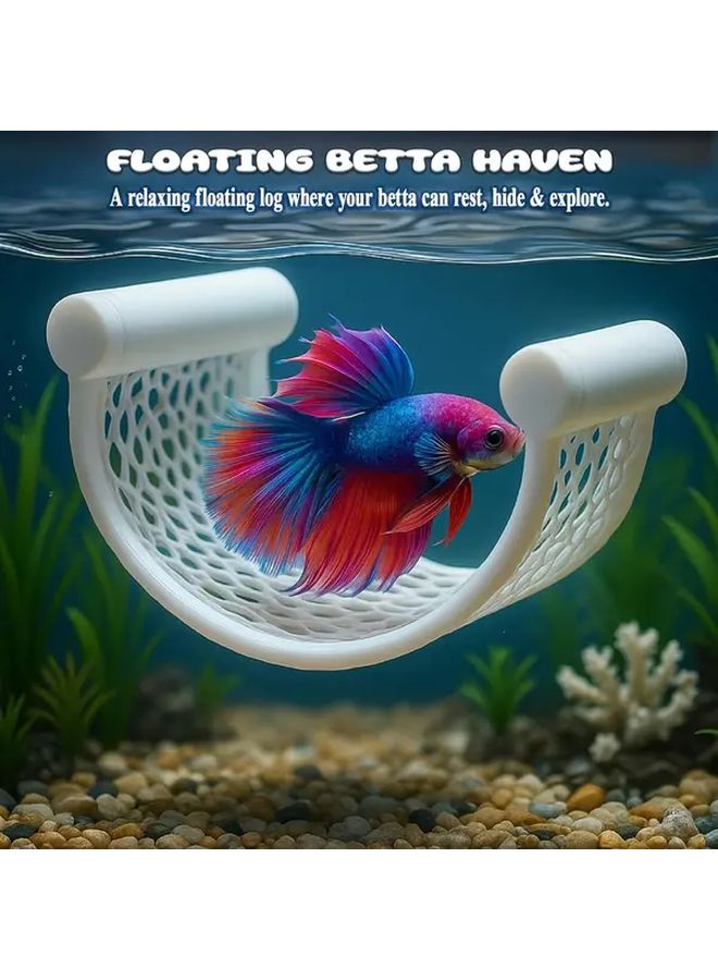 Black Fish Hammock Floating Aquarium Resting Rack for Fish and Shrimp Decoration Low Flow Tank Accessory - Image 4