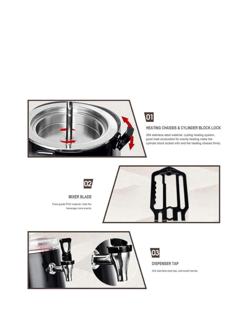 Generic - Commercial Hot Chocolate Dispenser Machine, 5L Commercial Hot Chocolate Maker, Electric Chocolate Beverage Making Machine, 30~90℃ Adjustment Chocolate Tempering Machine - Image 1