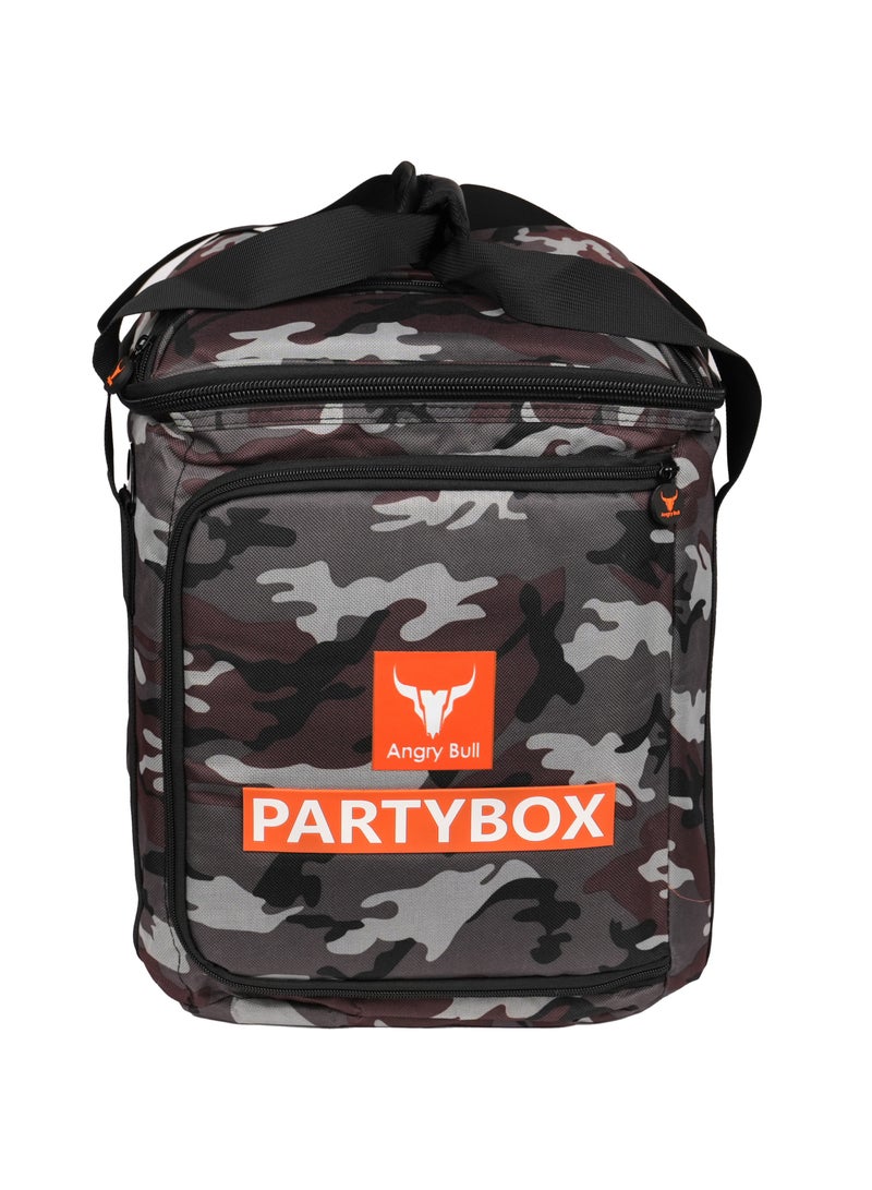 Angry Bull Speaker Bag Safety Carrying Storage Case with Shoulder and Handy Strap Travel Bag for JBL Encore Essential - ARMY G  - Image 1