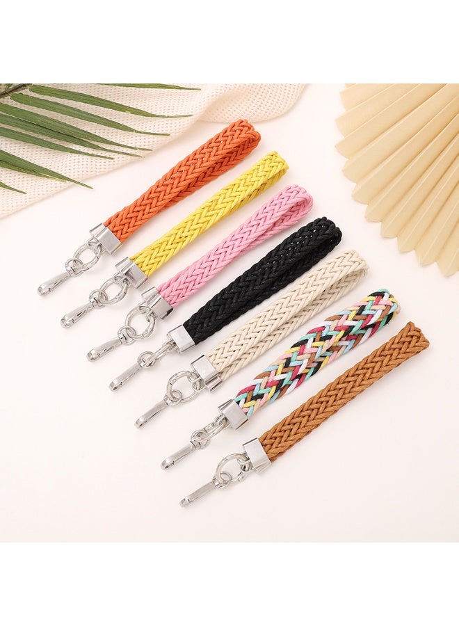 NIBEMINENT Phone Charm/ Chain Strap for Women Girls, Polyester Cotton Knitting Cell Phone Case Lanyard Wrist Strap，K2504/Color - Image 2
