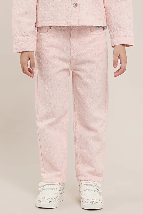 أر أند بي Solid Straight Fit Pants with Button Closure