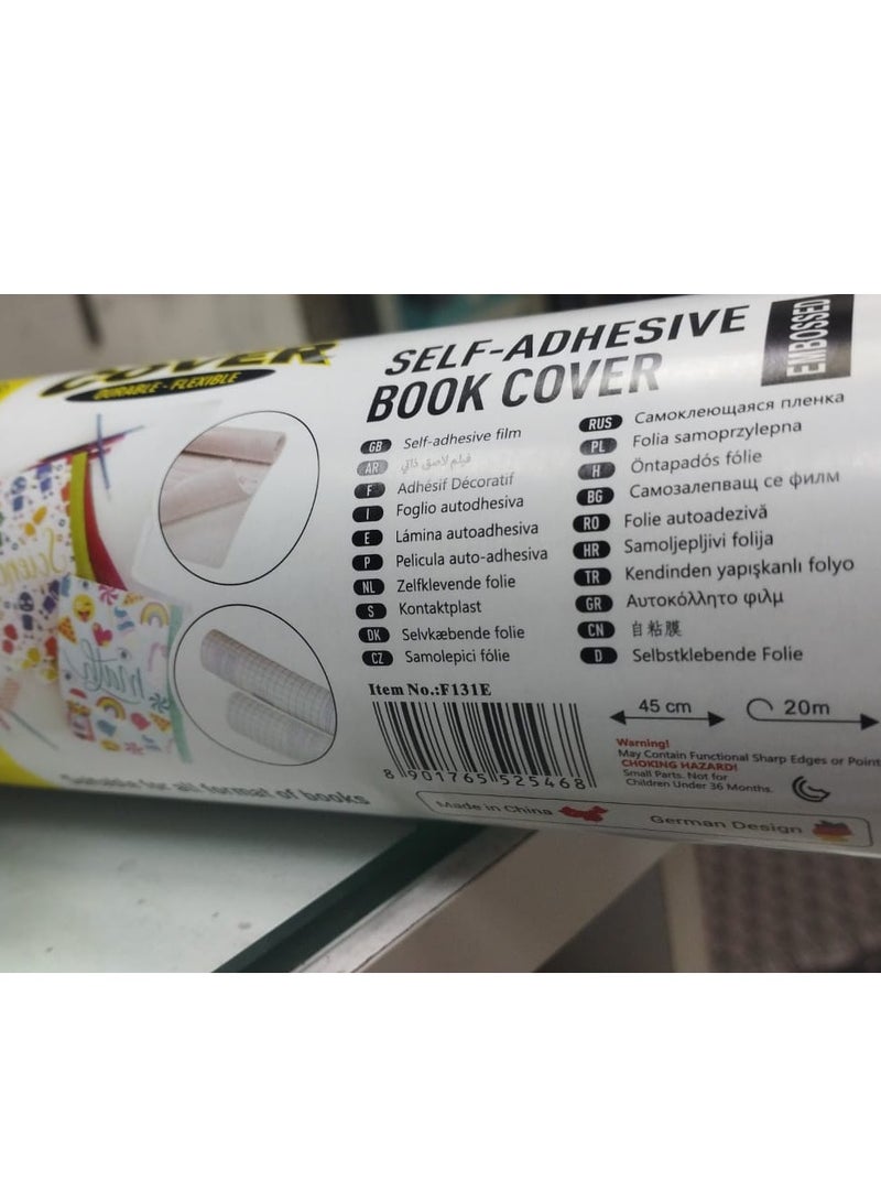 Flamingo 20 METER SELF ADHESIVE EMBOSSED BOOK COVERING ROLL 45CM x 20 METER BIG IN LENGTH - Image 3