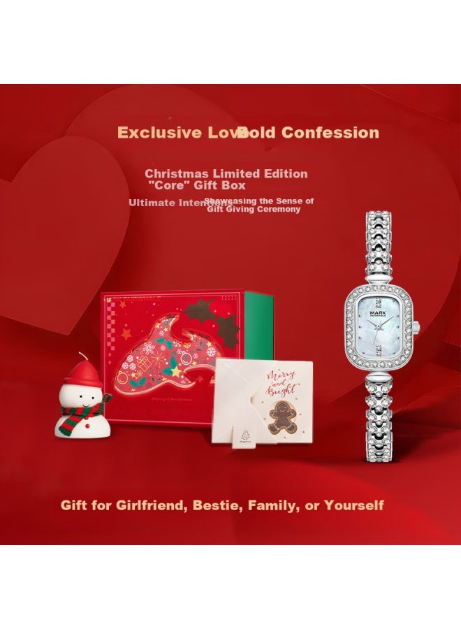 Fairwhale Xiaolongnv Series Ladies' Silver Diamond-set Temperament Watch, Gift For Girlfriend, National Watch Fw-3010 - Image 4
