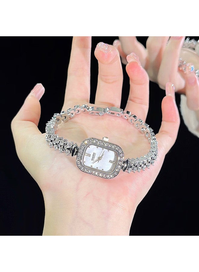Fairwhale Xiaolongnv Series Ladies' Silver Diamond-set Temperament Watch, Gift For Girlfriend, National Watch Fw-3010 - Image 3