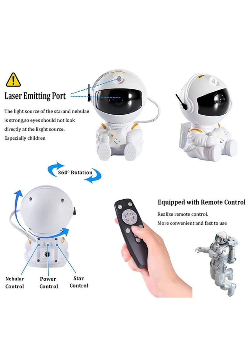 Sabek Astronaut Galaxy Star Projector Night Light – 360° Rotating Magnetic Nebula Projector with Remote Control, LED Star Ceiling Light for Bedroom, Kids Room, Gaming Room & Home Décor - Image 5