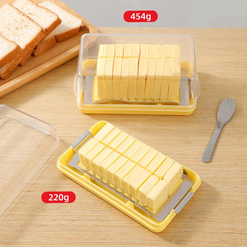 Butter Cutting Box Refrigerator Cheese Crisper Food Grade Cheese Box With Lid Butter Box Butter Cutter - Image 3