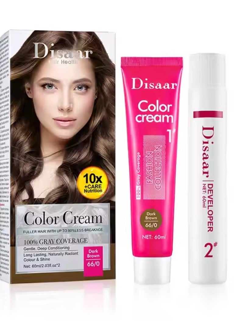 Disaar Disaar color cream dark brown 66/0 60 ml 