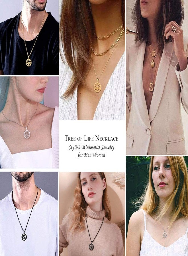 PROSTEEL Stainless Steel Tree of Life Necklace Family Tree Necklace Tree of Life Pendant Family Tree Pendant Tree of Life Charms - Image 3