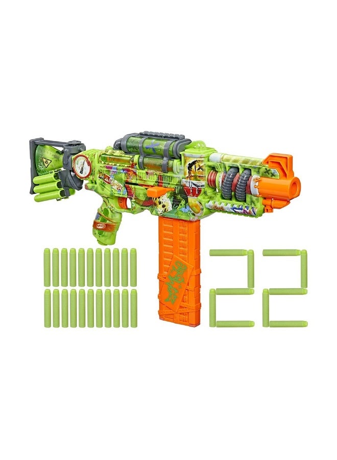 NERF Zombie Corrupter Dart Blaster With 22 Elite Darts - Image 3