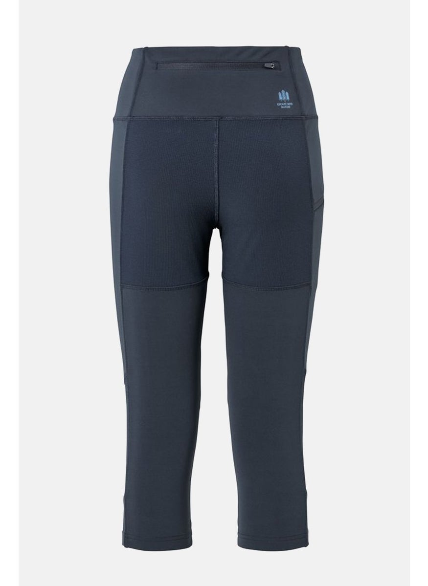 Tchibo - Women 3/4 Plain Crop Leggings, Navy - Image 1