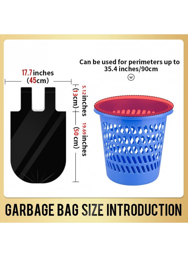 SWIHELP أكياس قمامة صغيرة 240 عدداً أكياس قمامة SWIHELP بطانات سلة المهملات للحمام، المطبخ، غرفة النوم، المكتب، السيارة، الحيوانات الأليفة سعة 15 لتر، 4 جالون - Image 1