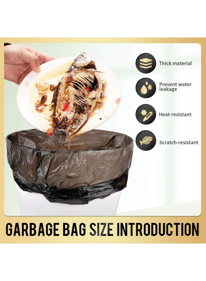 SWIHELP أكياس قمامة صغيرة 240 عدداً أكياس قمامة SWIHELP بطانات سلة المهملات للحمام، المطبخ، غرفة النوم، المكتب، السيارة، الحيوانات الأليفة سعة 15 لتر، 4 جالون - Image 3