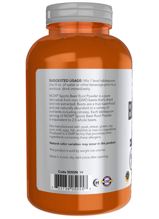 now - Sports Nutrition Beet Root Powder Super Food With Naturally Occurring Nitrates 12Ounce - Image 1