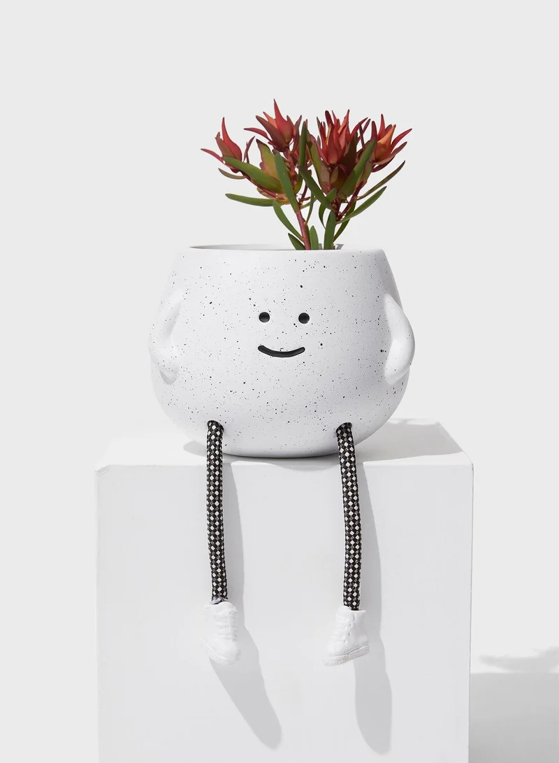 Typo Rope Legs Midi Shaped Planter