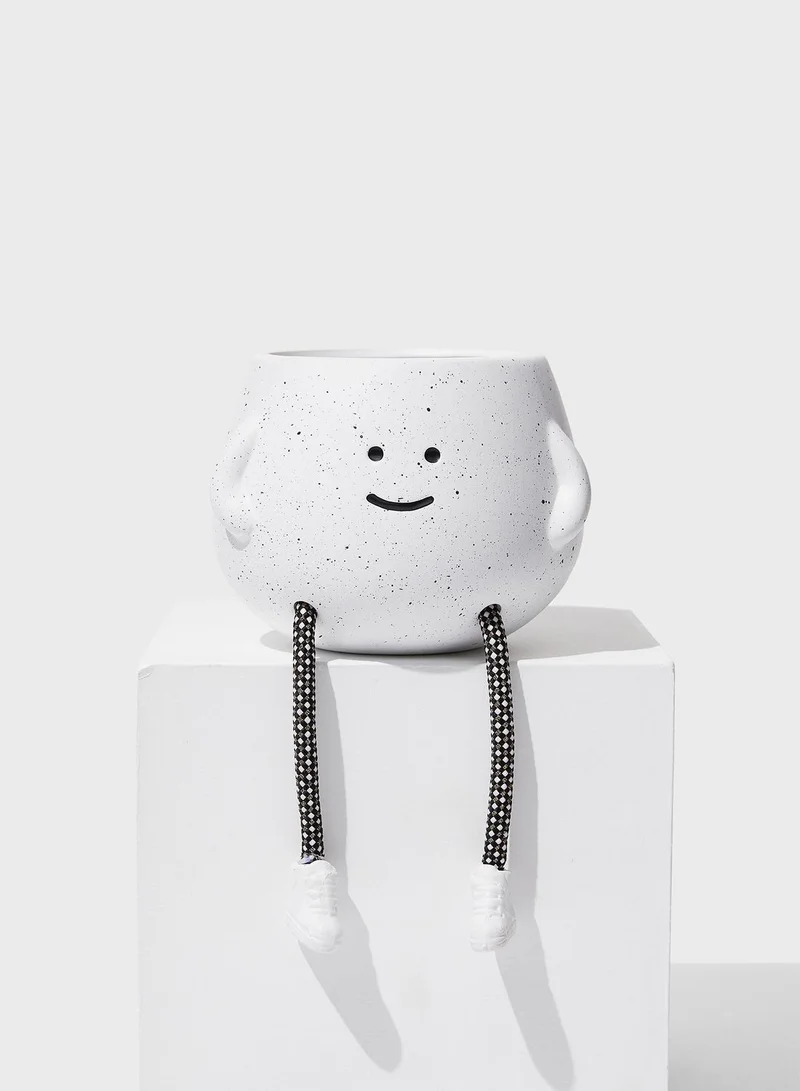 Typo Rope Legs Midi Shaped Planter