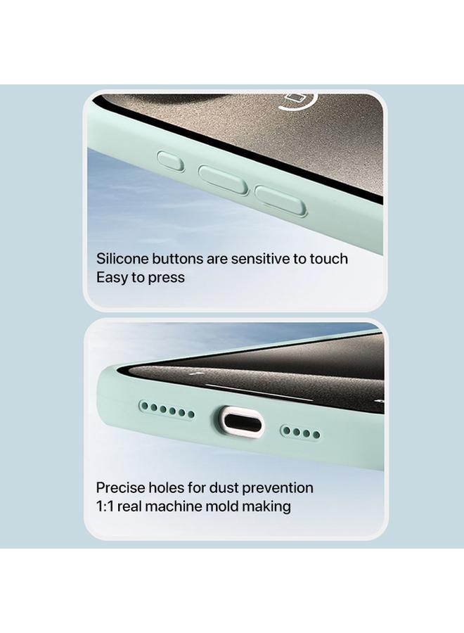 اس-توب جراب لهاتف iPhone 14 Pro Max مصنوع من السيليكون السائل MagSafe مع غطاء كامل للهاتف مع فيلم عدسة - Image 4