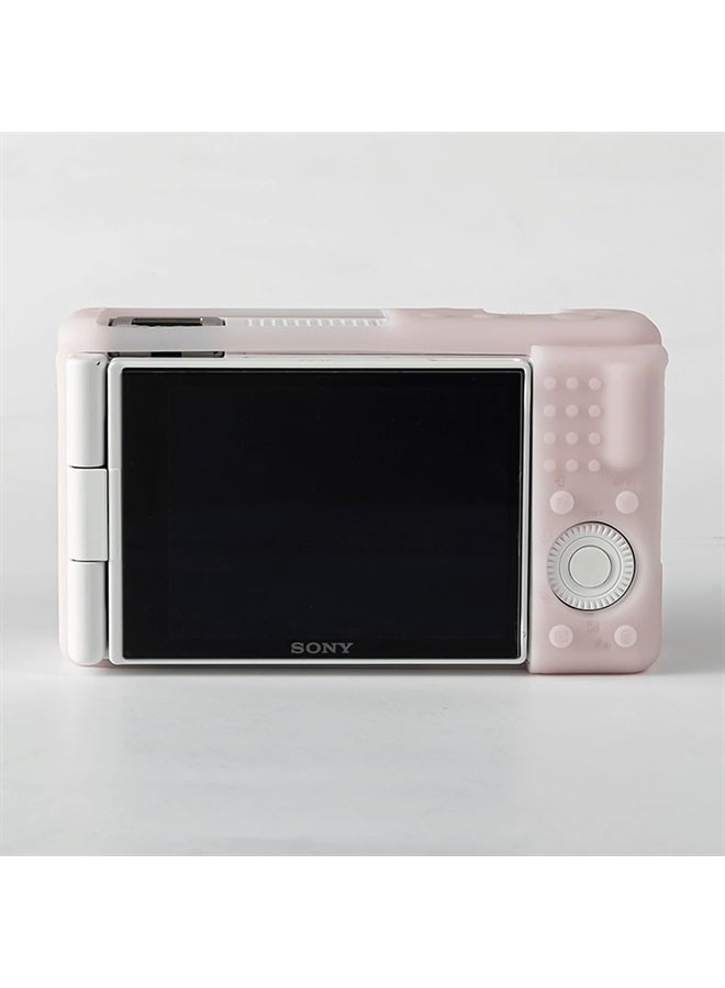 Rieibi ZV-1F Case, Soft Silicone Protective Case for Sony ZV1F/ZV-1M2/ZV-1 Mark II Vlog Camera, Lightweight ZV1F Case - Light Pink - Image 5