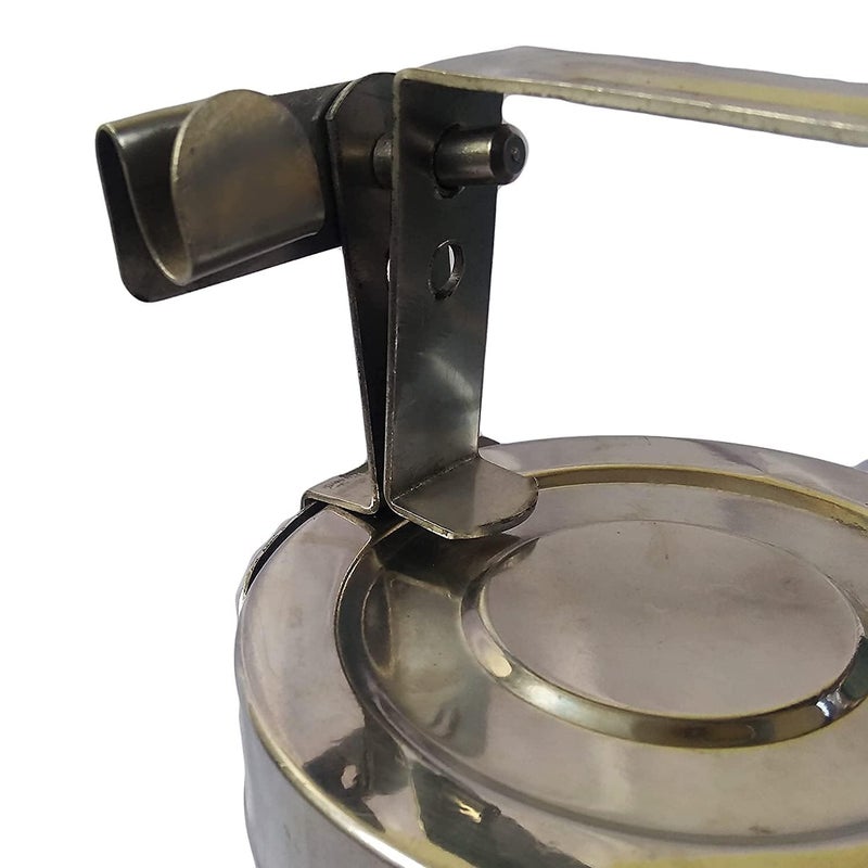 JGS Stainless Steel Tiffin Box 2Tier Food Container with Handle Traditional Indian Lunch Box 2 Khane Ka Tiffin Food Carrier 2 Compartment - Image 5