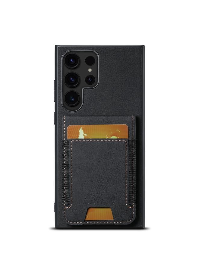 Suteni Case For Samsuny Galaxy S24 Ultrra 5G H03 Litchi Leather Card Bag Stand Back Phone Case - Image 1