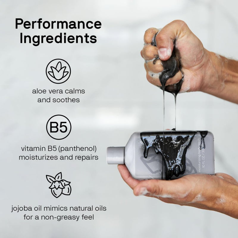 Black Wolf Moisturizing Body Wash for Men, Sandalwood - Mens Hydrating Bodywash for Dry, Dehydrated, & Sensitive Skin - Hyaluronic Acid, Aloe Vera, & Jojoba Oil Body Cleanser Help Remove Oil & Dirt - Image 4