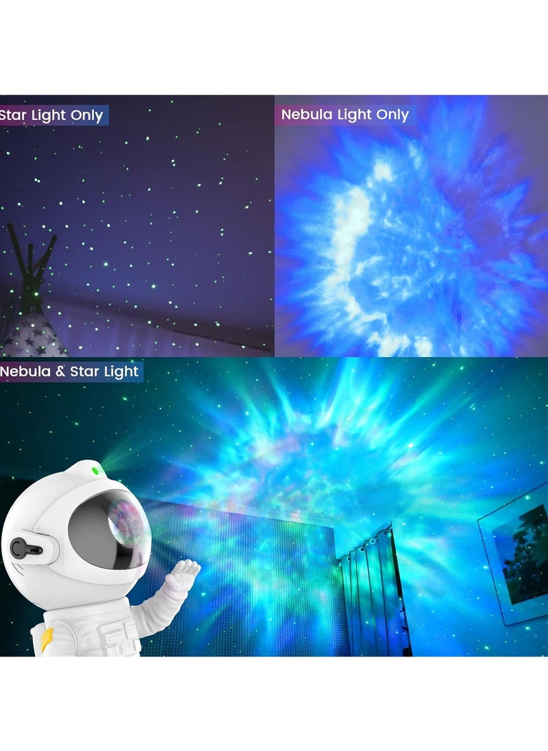 ARNOTEC - Star Projector Night Light with Timer, Remote Control and 360°Adjustable Design, Astronaut Nebula Galaxy Night Light Projector for Children Adults Baby Bedroom, Party Room and Game Room - Image 1