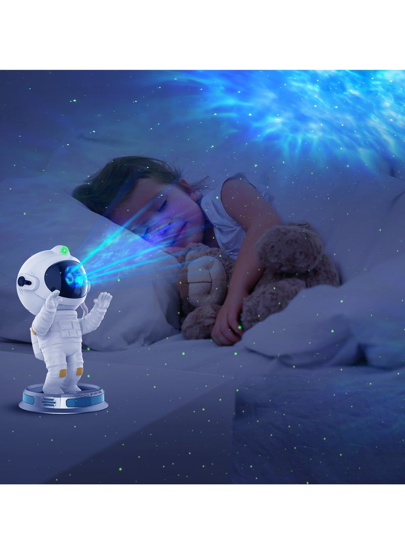 ARNOTEC - Star Projector Night Light with Timer, Remote Control and 360°Adjustable Design, Astronaut Nebula Galaxy Night Light Projector for Children Adults Baby Bedroom, Party Room and Game Room - Image 1