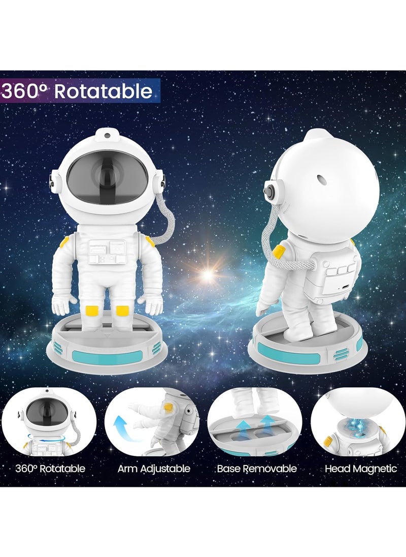 ARNOTEC - Star Projector Night Light with Timer, Remote Control and 360°Adjustable Design, Astronaut Nebula Galaxy Night Light Projector for Children Adults Baby Bedroom, Party Room and Game Room - Image 1