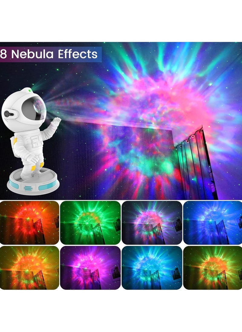 ARNOTEC - Star Projector Night Light with Timer, Remote Control and 360°Adjustable Design, Astronaut Nebula Galaxy Night Light Projector for Children Adults Baby Bedroom, Party Room and Game Room - Image 1
