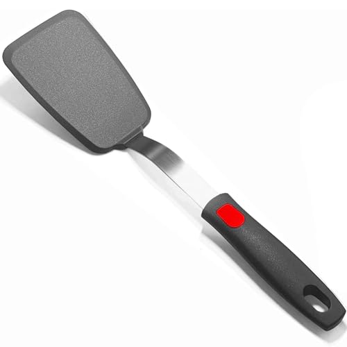 Turbid Silicone Spatula - Nonstick, Heat Resistant Cooking & Baking Flipper for Pancakes, Omelettes, Pizza, Steak, Dosa - Ideal for Griddle Pans, Cookware and Fish Turner (Classic Spatula) - Image 1