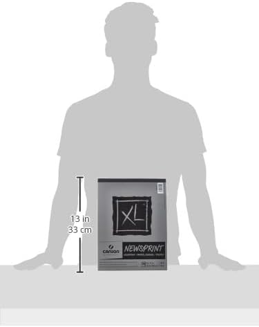 Canson XL Series Newsprint Paper Foldover Pad 9x12 inches 100 Sheets 30lb49g  Artist Paper for Adults and Students - Image 4