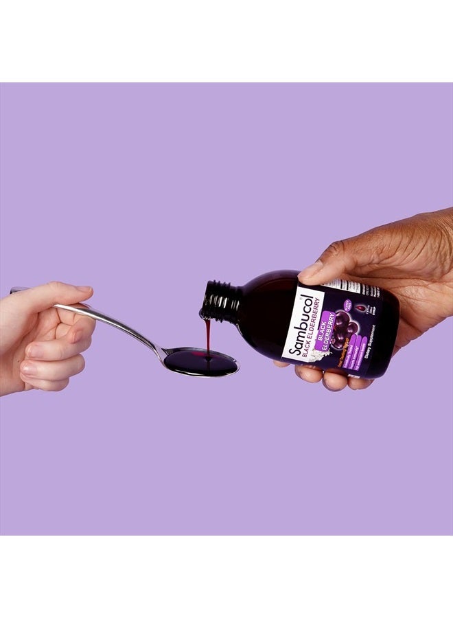 Black Elderberry Syrup - Sambucus Elderberry Syrup for Adults Immune Support, Elderberry Liquid, Elderberry Extract, Gluten Free - 7.8 Fl Oz