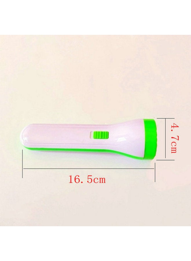 Direct Plastic Mini Strong Light Small Flashlight Gift LED Outdoor Lighting Flashlight Carry Creative Flashlight-Color:Orange  - Image 3