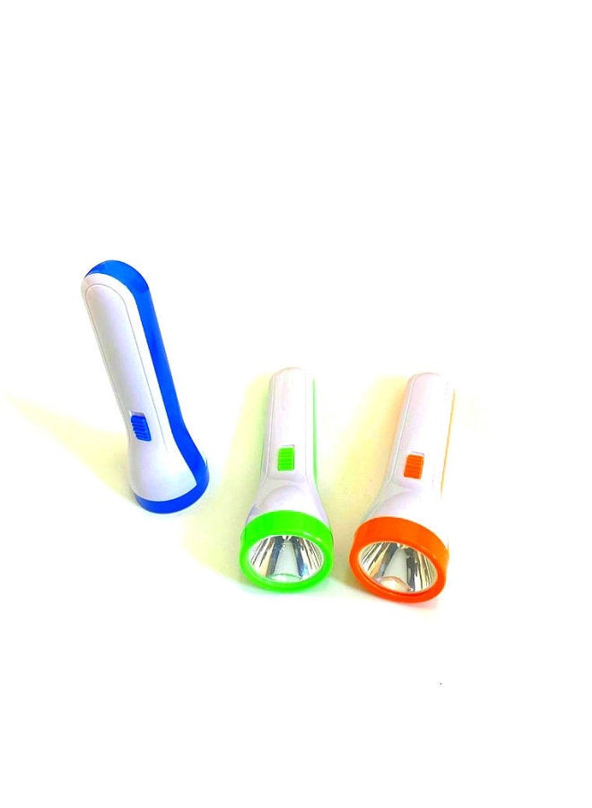 Direct Plastic Mini Strong Light Small Flashlight Gift LED Outdoor Lighting Flashlight Carry Creative Flashlight-Color:Orange  - Image 5