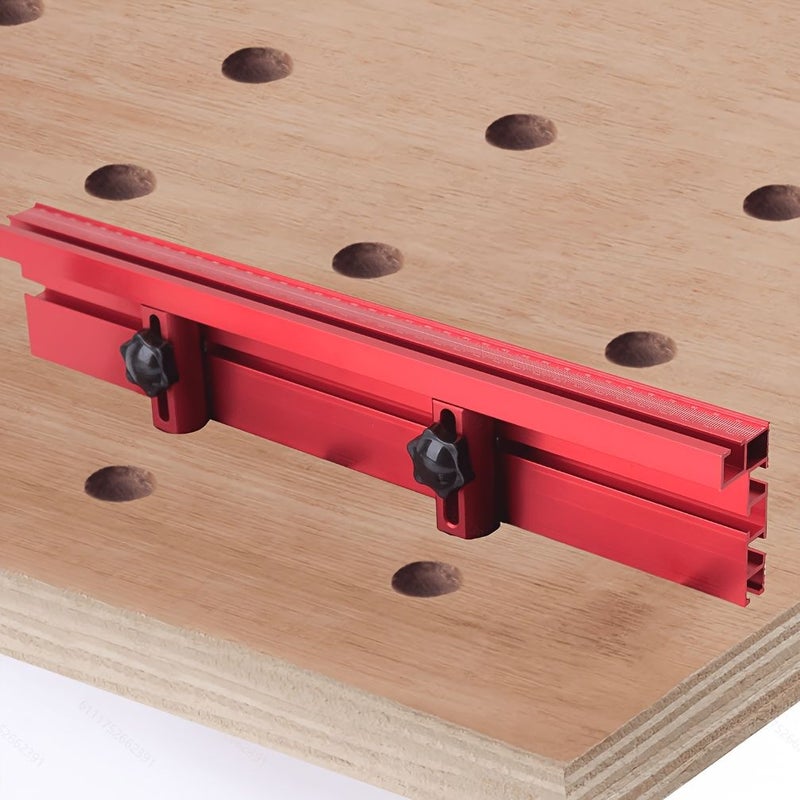 2 Pcs Red Adjustable Quick Clamp Fixture 18.8mm for Router Table Woodworking Tool - Image 2