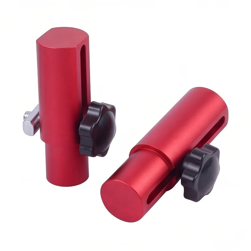 2 Pcs Red Adjustable Quick Clamp Fixture 18.8mm for Router Table Woodworking Tool - Image 1