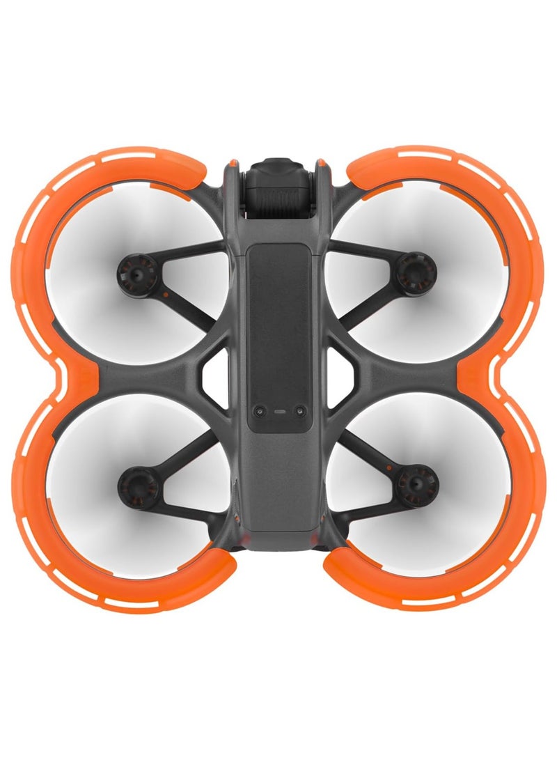 Avata 2 Bumper Guards Accessories, Propeller Guard Protector Gimbal Protective Anti-Collision Ring Cover for DJI Avata 2 Fly More Combo Accessories (Orange)